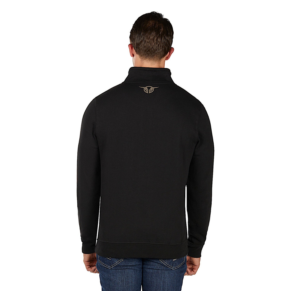 Bullzye Men’s BZ Logo 1/4 Zip Pullover - Black