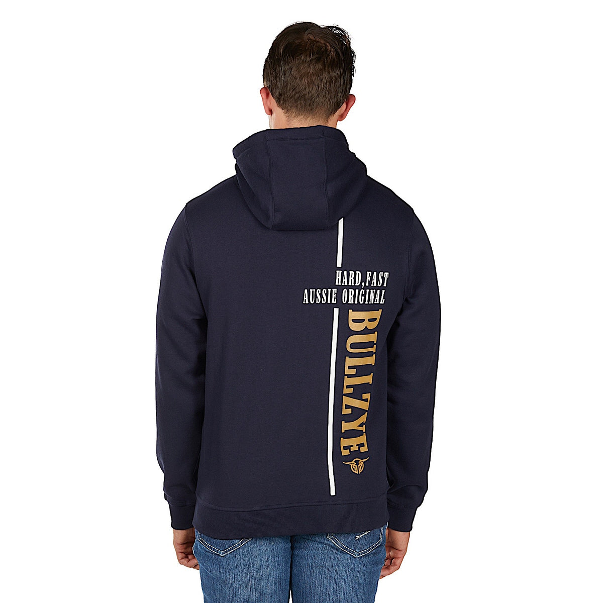 Bullzye Men’s Hardy Zip Up Hoodie - Navy