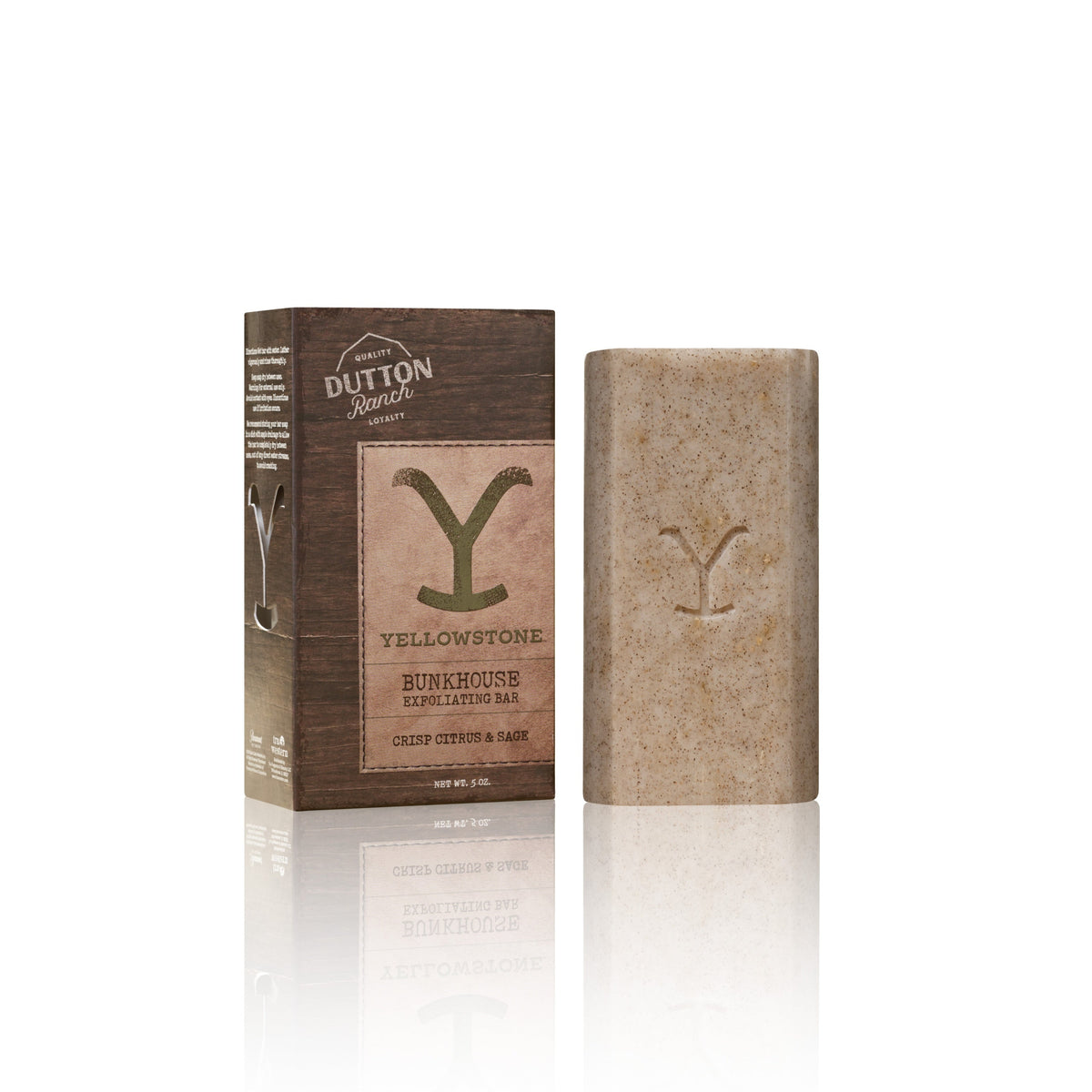 Tru Western Men's Yellowstone Bunkhouse Exfoliating Soap - Crisp Citrus & Sage