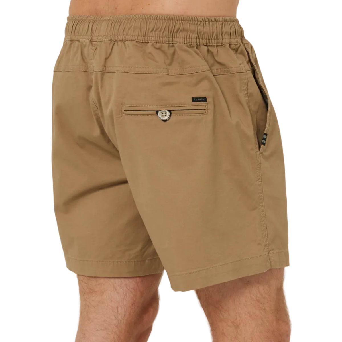 Pilbara Men's Cotton Stretch Walk Short - Beige