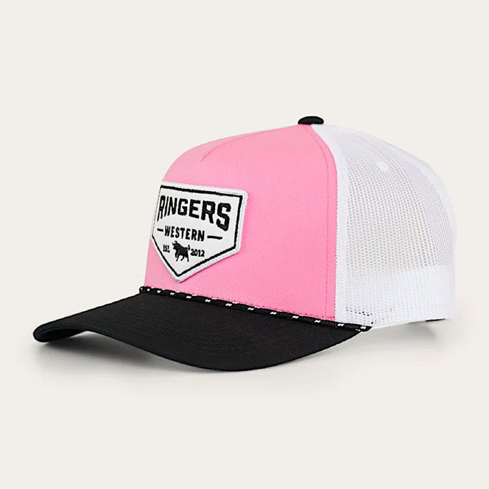 Ringers Western Garage Trucker Cap - Melon / Black