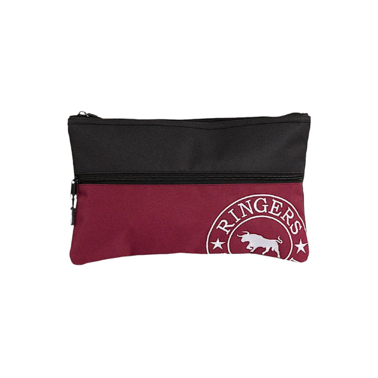 Ringers Western Spencer Pencil Case - Burgundy / Black