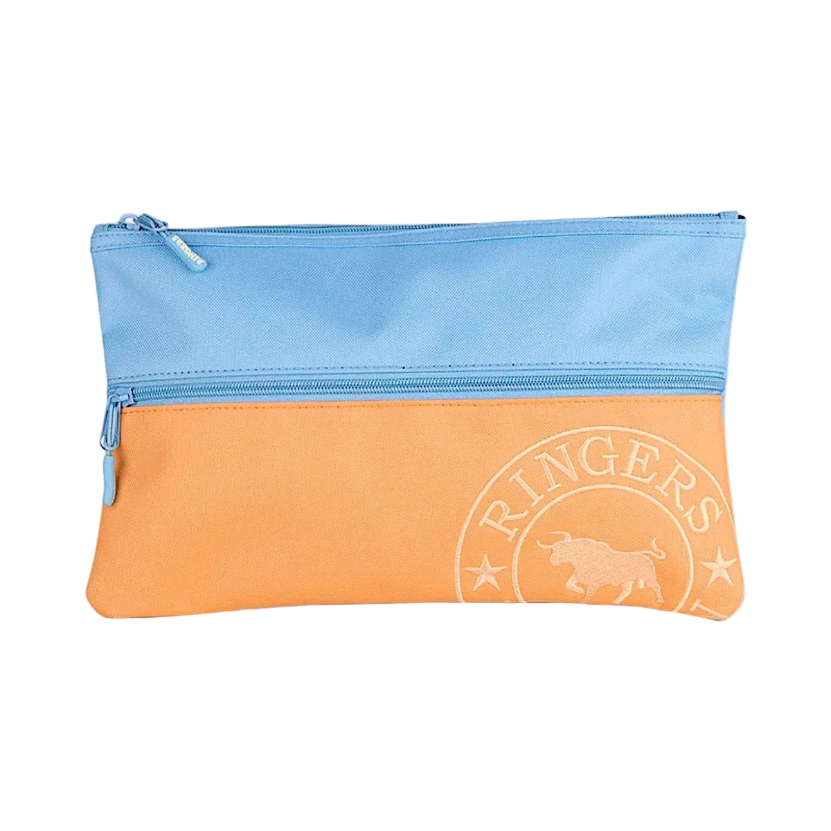 Ringers Western Spencer Pencil Case - Light Blue/Orange