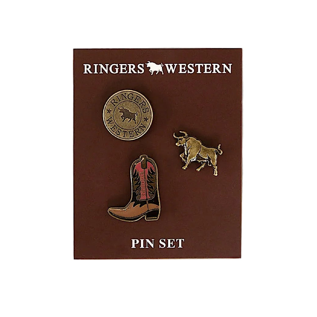 Ringers Western Ambrose Pin Set - Antique Gold