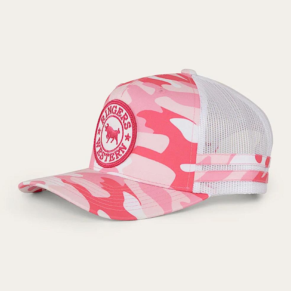 Ringers Western Kid's McCoy Trucker Cap - Pink Camo