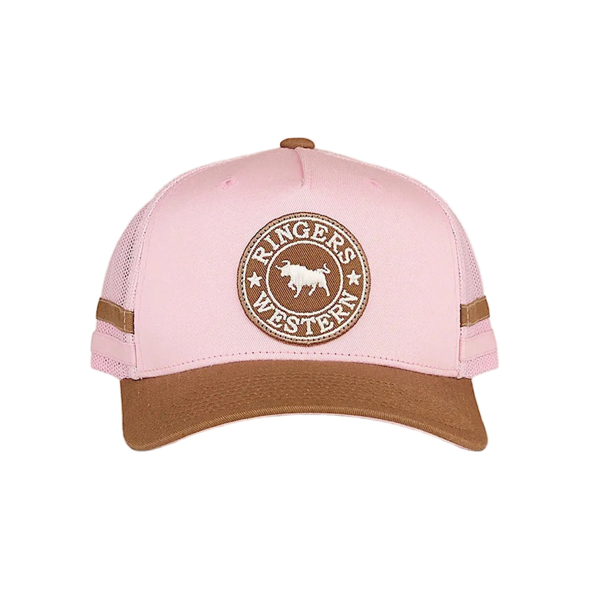 Ringers Western McCoy Kid’s Trucker Cap - Pink/Clay