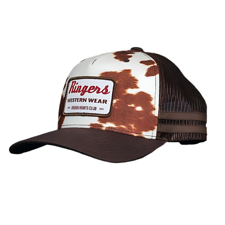 Ringers Western Daisy Trucker Cap - Chocolate Cow