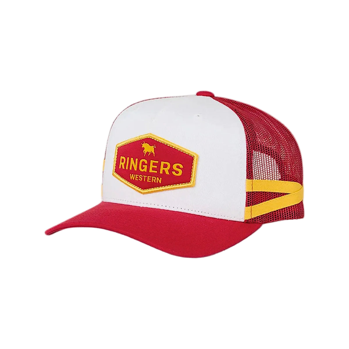 Ringers Western Kid's Cunningham Trucker Cap - Red/Yellow