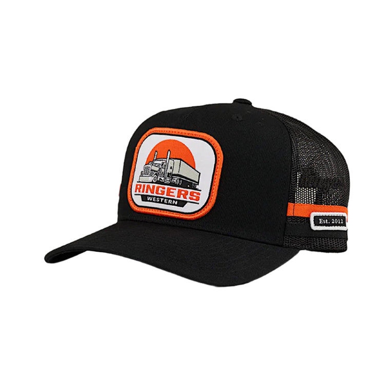 Ringers Western Big Rig Deep Fit Trucker Cap - Black