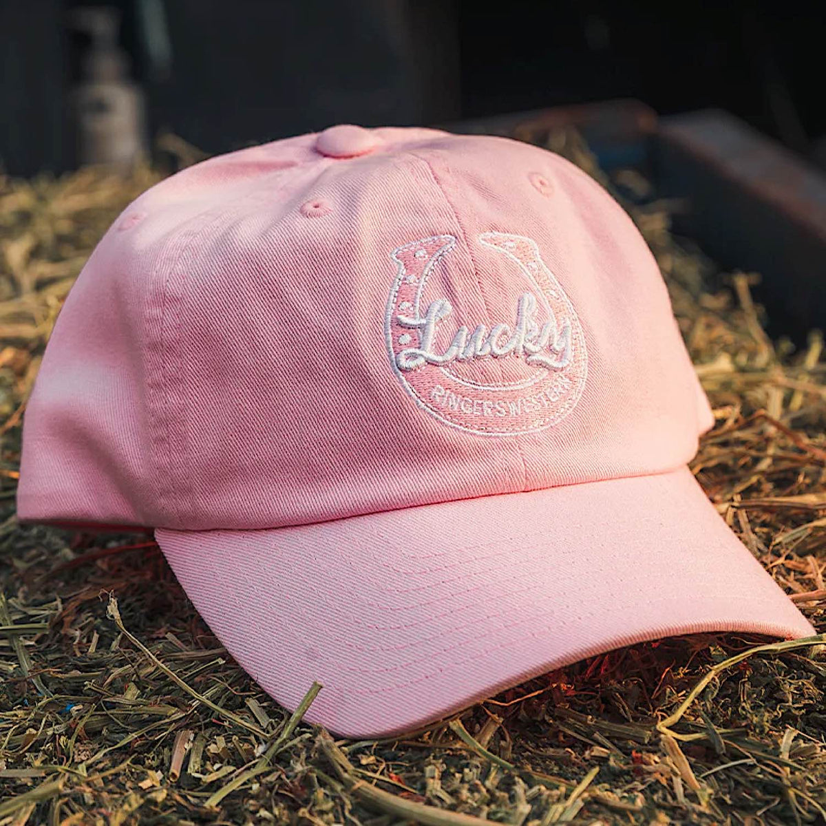 Ringers Western Kid’s Lucky Baseball Cap - Pastel Pink