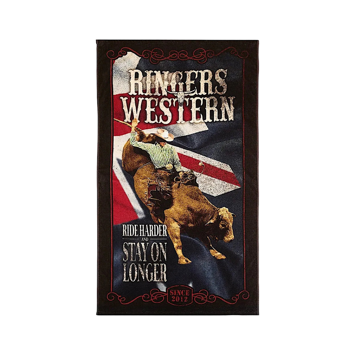 Ringers Western Ride Harder Poly Cotton Towel - Multi