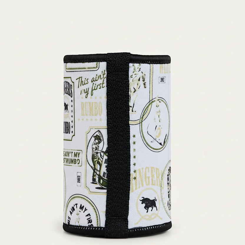 Ringers Western Aint My First Stubby Cooler - Off White/Black