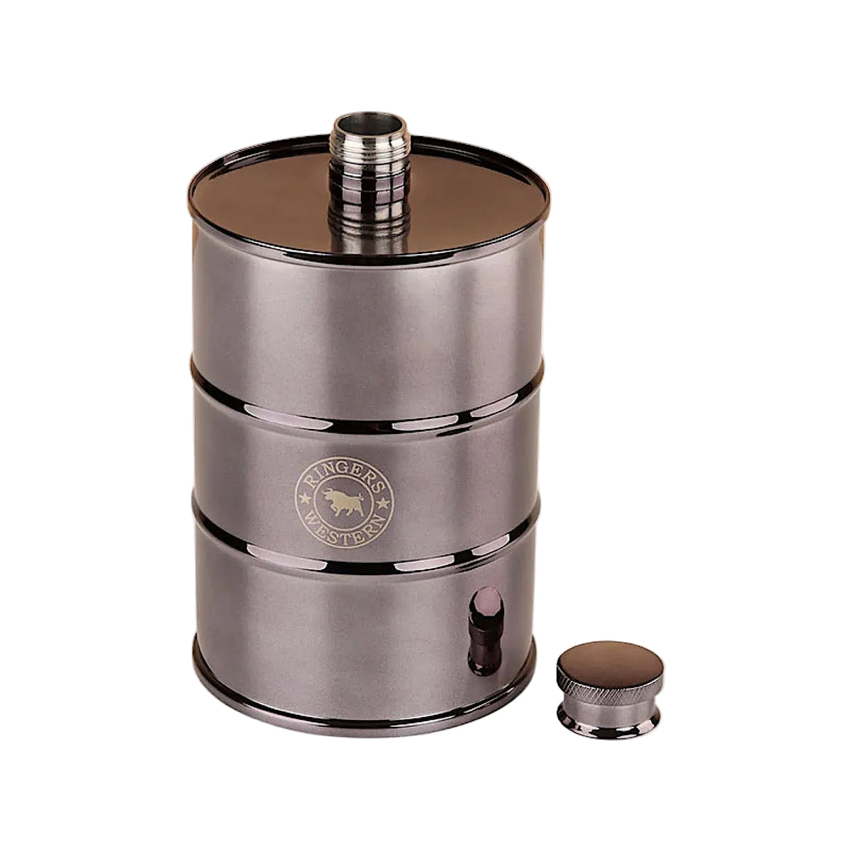 Ringers Western Barrel Flask - Black