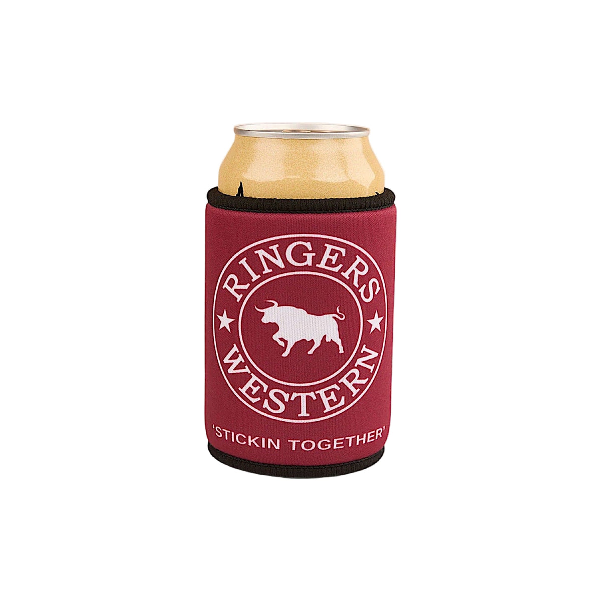 Ringers Western Magnetic Stubby Cooler - Burgundy