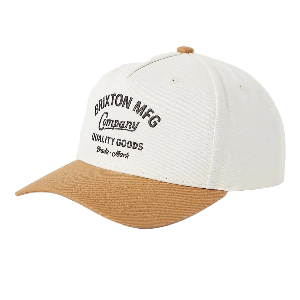 Brixton Stratton Netplus Snapback - Off White/Caramel