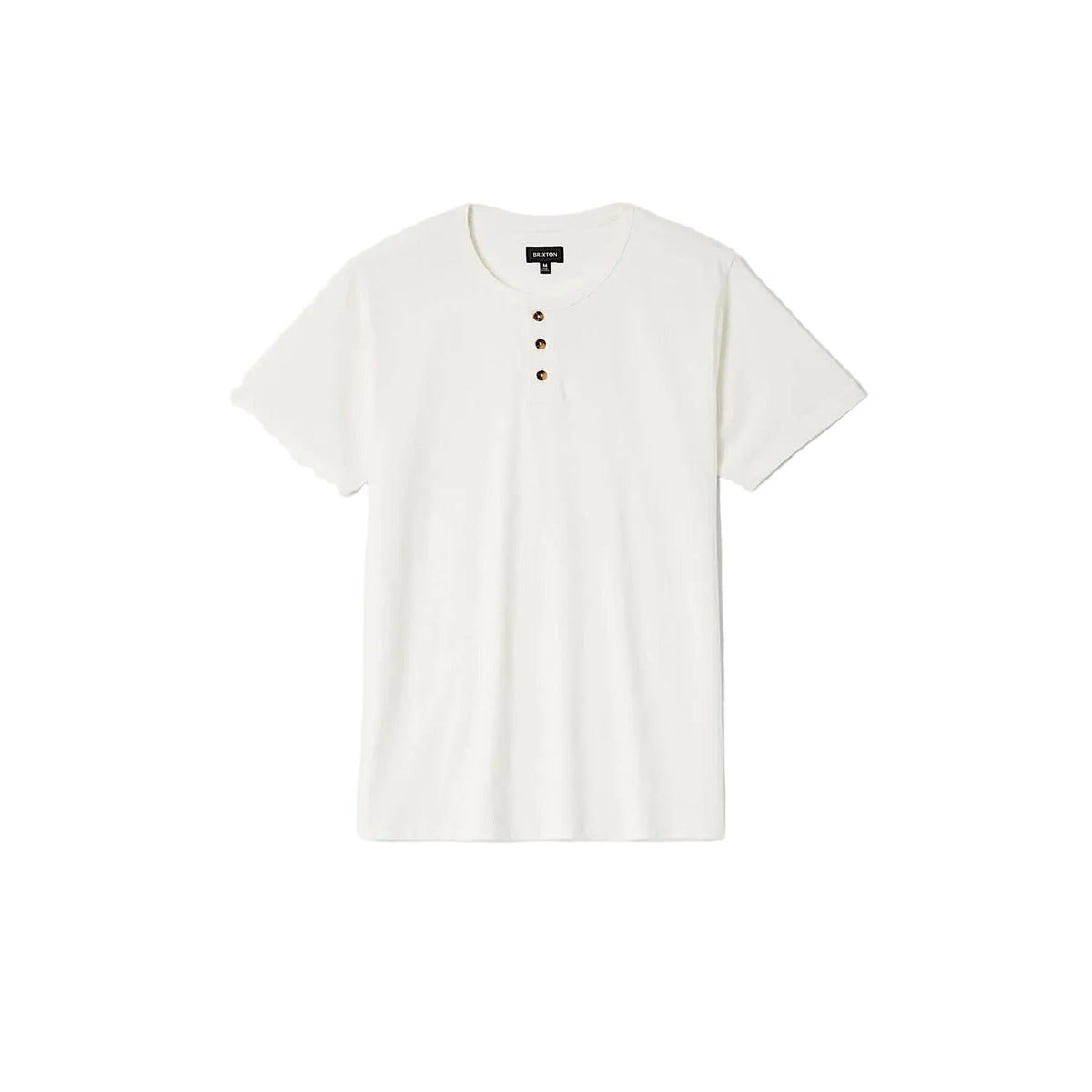 Brixton Men's Baseline Henley T-Shirt - Off White Vintage Wash