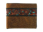 Roper Wallet - Bi-Fold Tooled Leather Tan