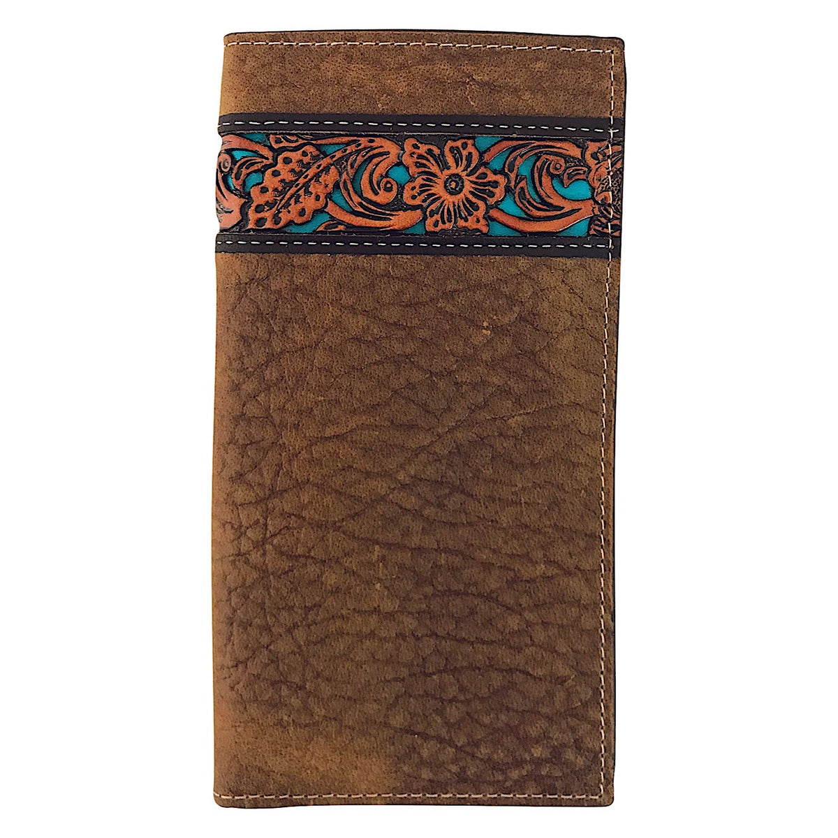 Roper Wallet - Rodeo Tooled Leather Tan