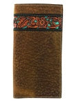 Roper Wallet - Rodeo Tooled Leather Tan