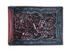 Roper Wallet - Bi-Fold Tooled Leather Dark Brown