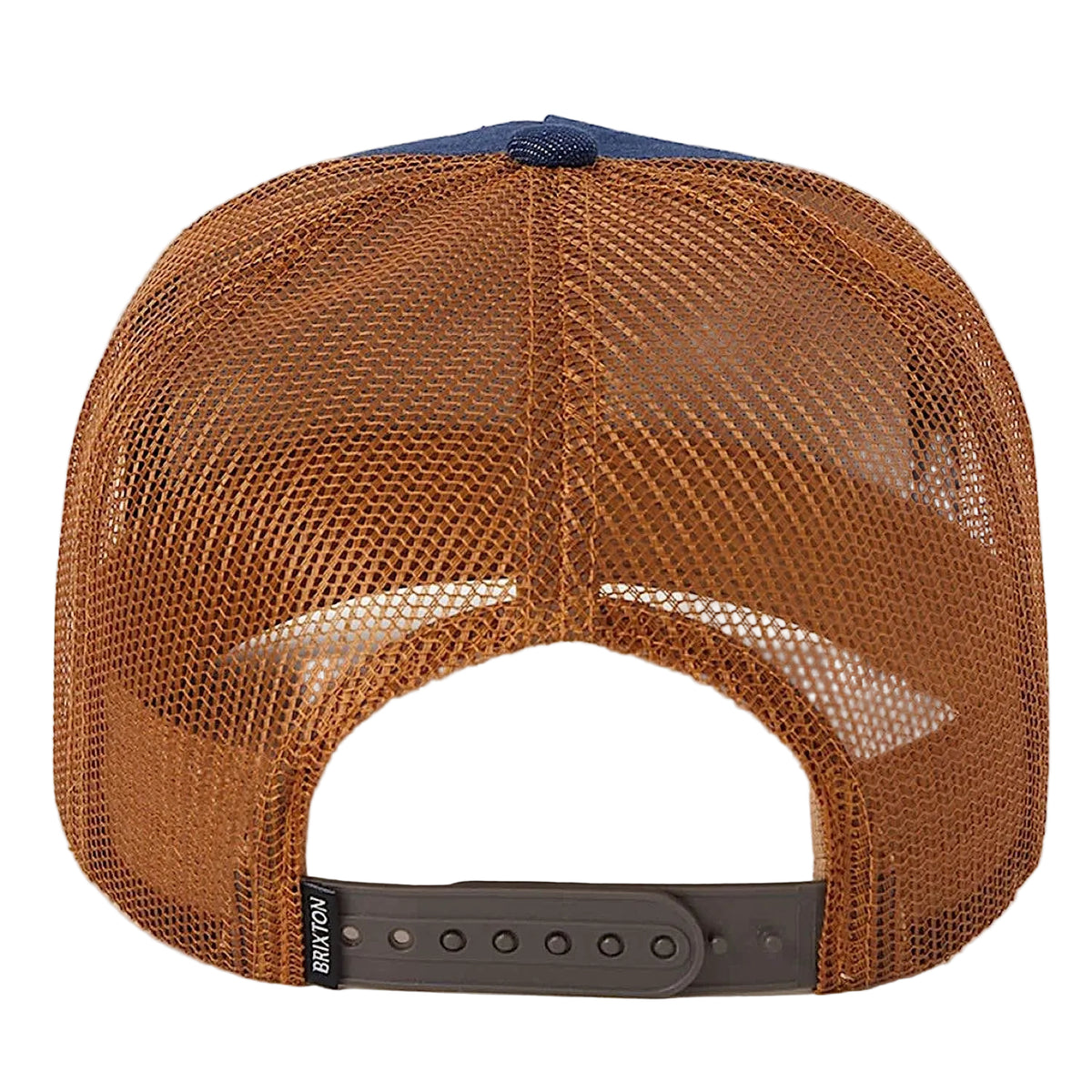Brixton Reeves Netplus Trucker Hat - Washed Denim/Caramel
