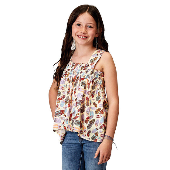 Roper Girls Five Star Collection Sleeveless Tank Print Multi