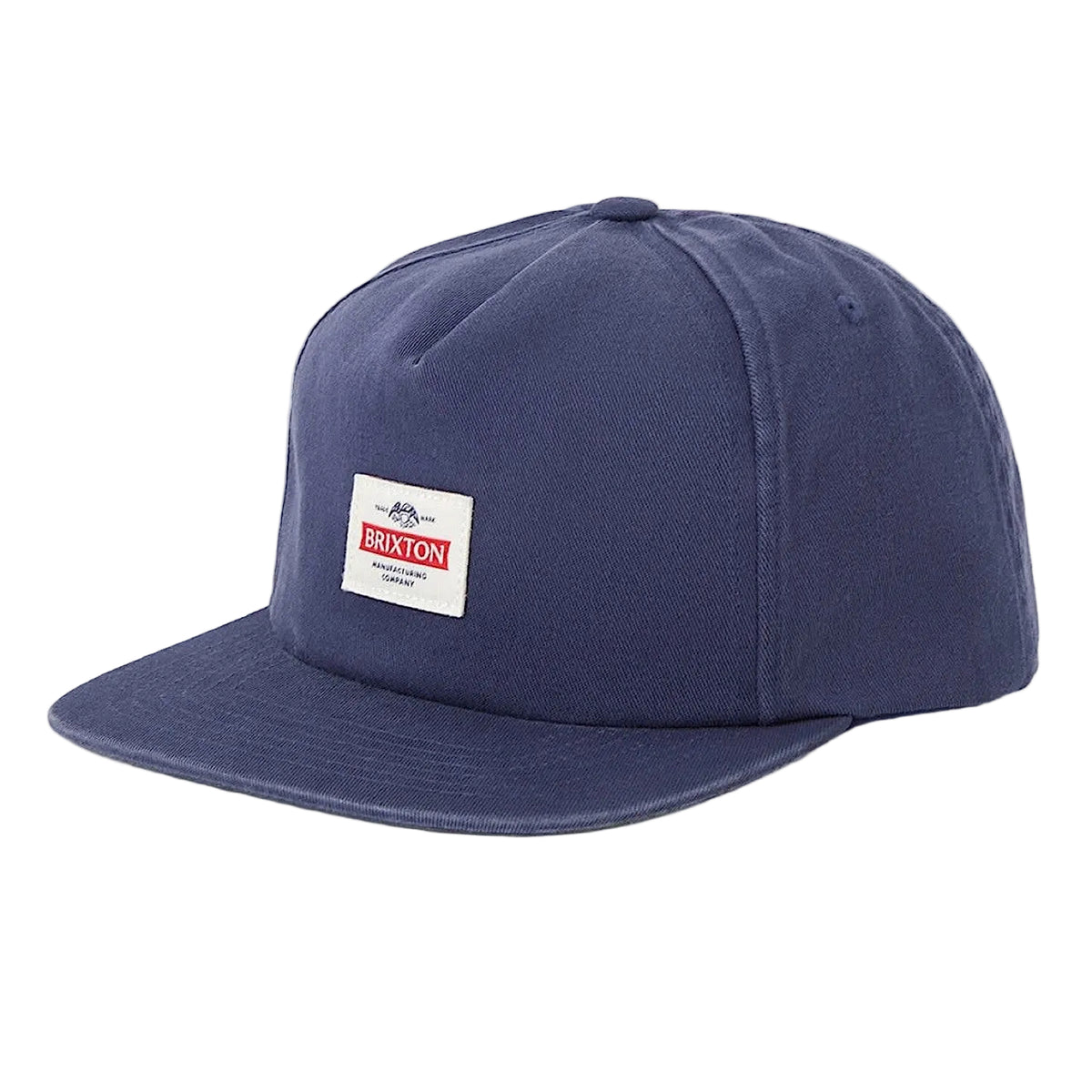 Brixton Trademark Snapback Cap - Washed Navy