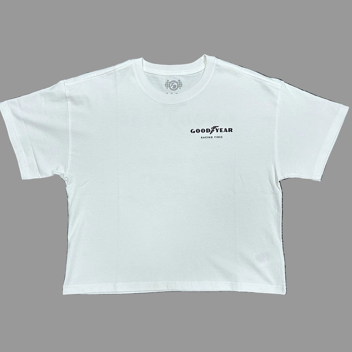 Brixton Women's Goodyear Burnout Boxy Crew Tee - Cream