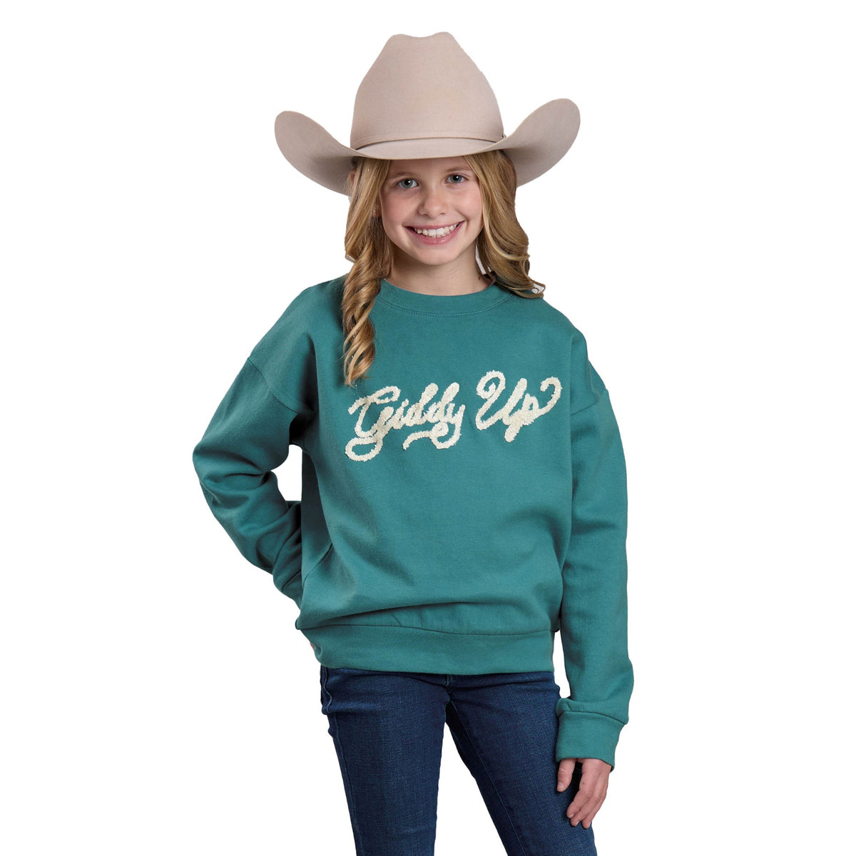 Roper Girl's Five Star Collection Sweatshirt - Blue