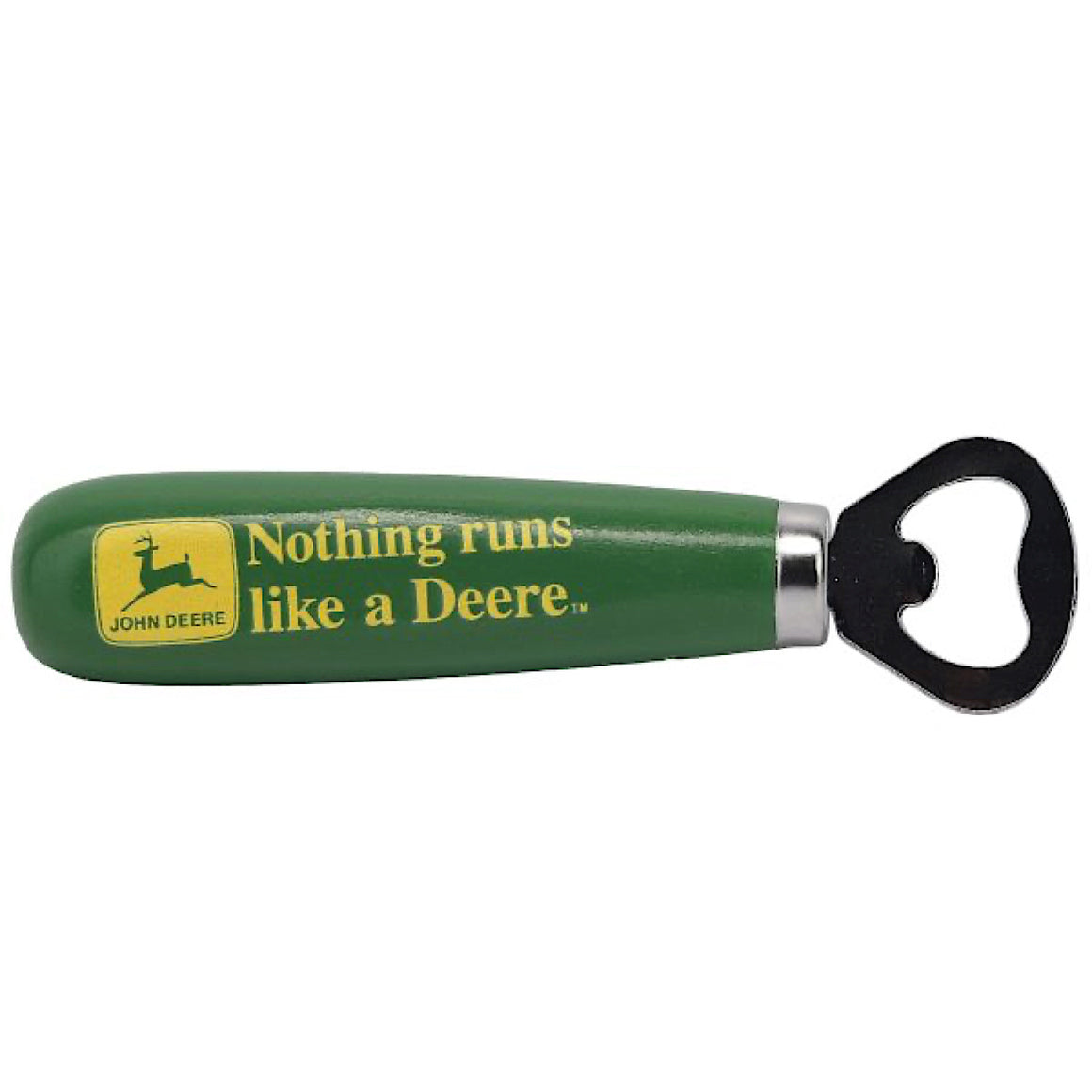 John Deere Nothing Runs Like a Deere Wooden Bottle Opener