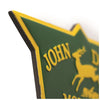 John Deere Vintage Badge Embossed Metal Magnet - Small