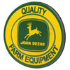 John Deere Quality Farm Equipment Oval Embossed Metal Magnet