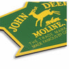 John Deere Vintage Badge Embossed Metal Magnet - Large