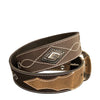 Roper Mens Belt 1.1/2" Bridle Leather Western Stitch Design Belt Brown