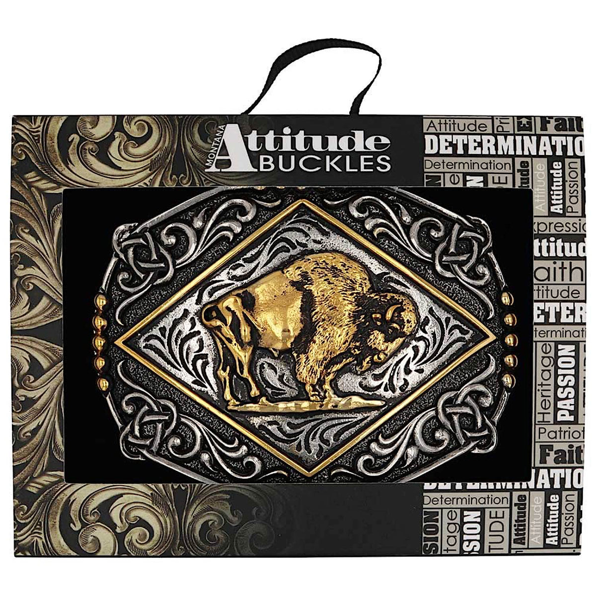 Montana Silversmiths Western Attitude Buckle - Majestic Valor Buckle