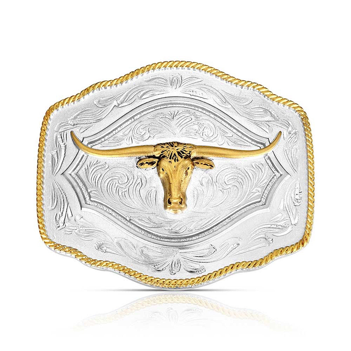 Montana Silversmiths On The Range Longhorn Belt Buckle