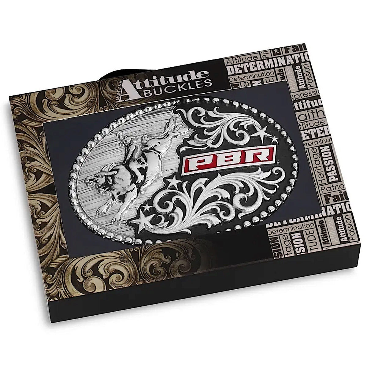Montana Silversmiths Eight Seconds Style PBR Belt Buckle