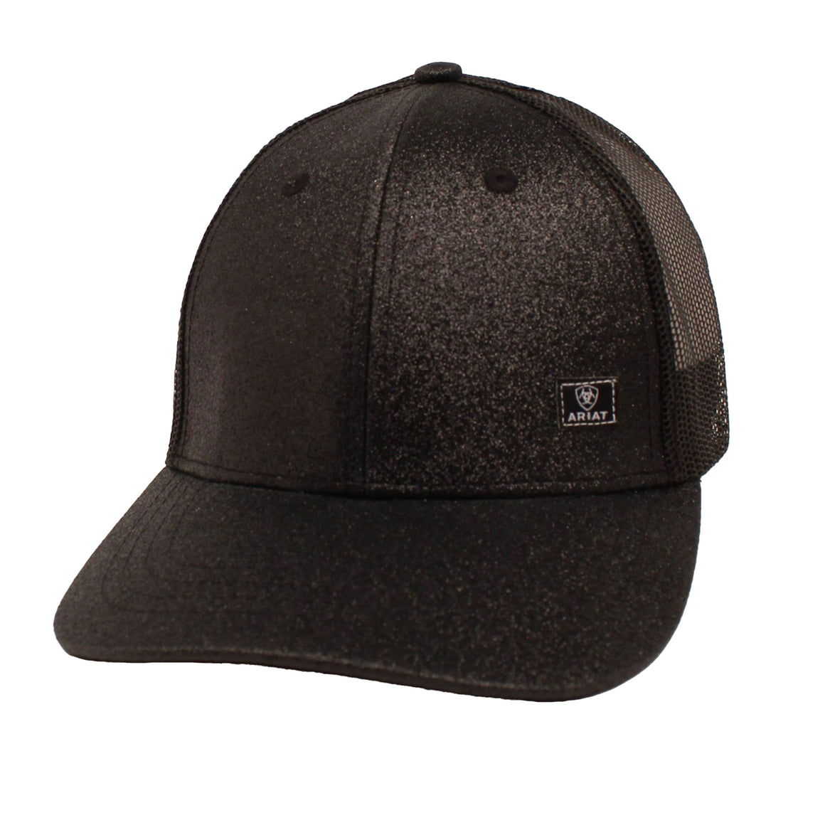 Ariat High Pony Tail Cap - Black Glitter