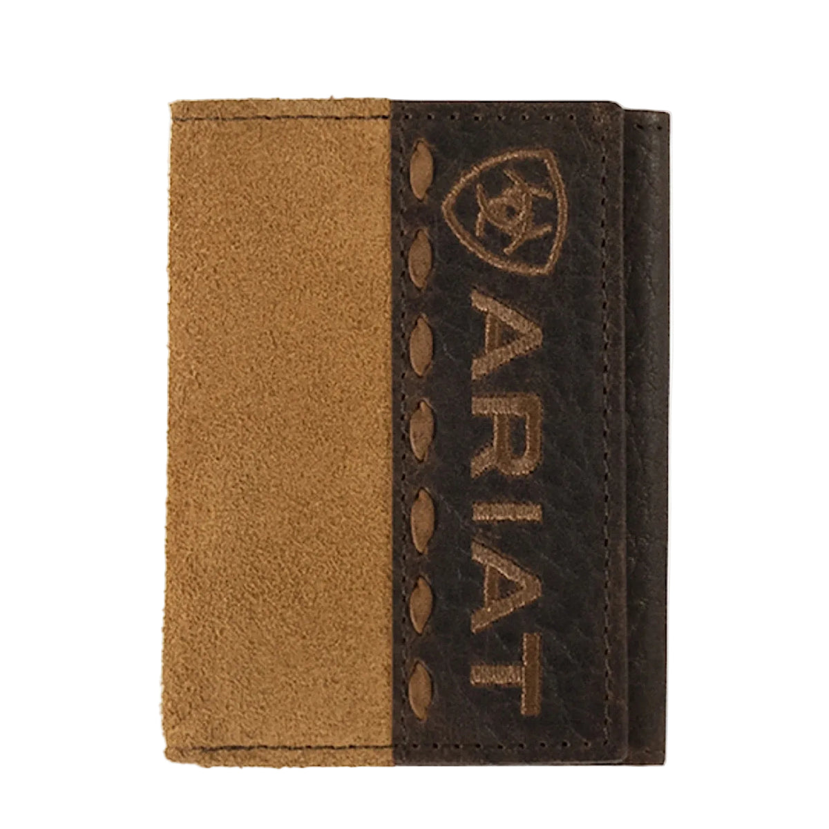 Ariat Trifold Wallet - Roughout Tan