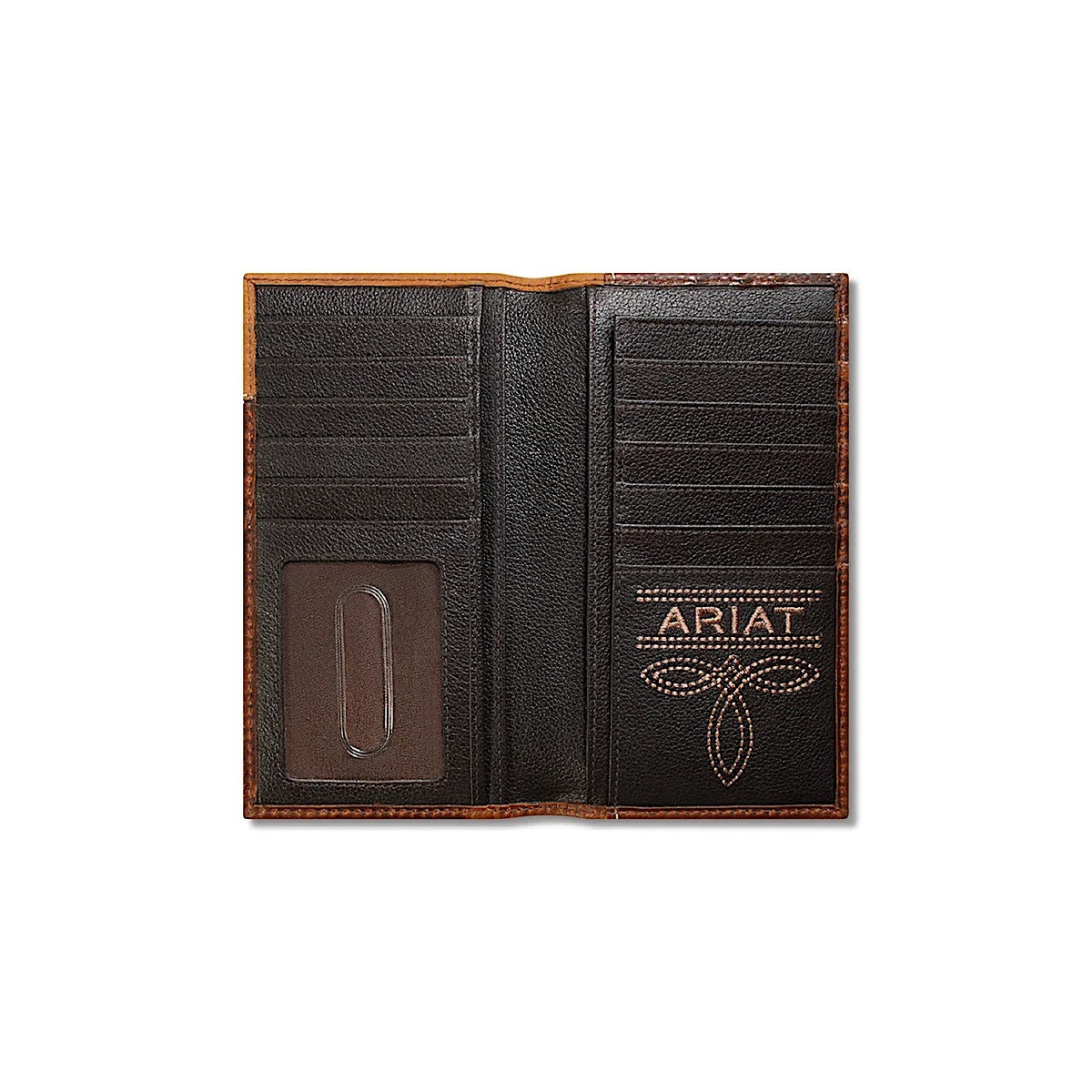 Ariat Boot Stitch Rodeo Wallet - Brown