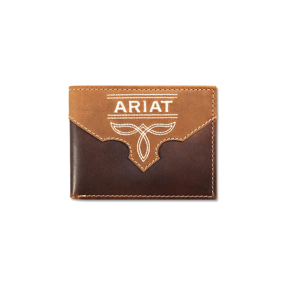 Ariat Boot Stitch Bifold Wallet - Brown