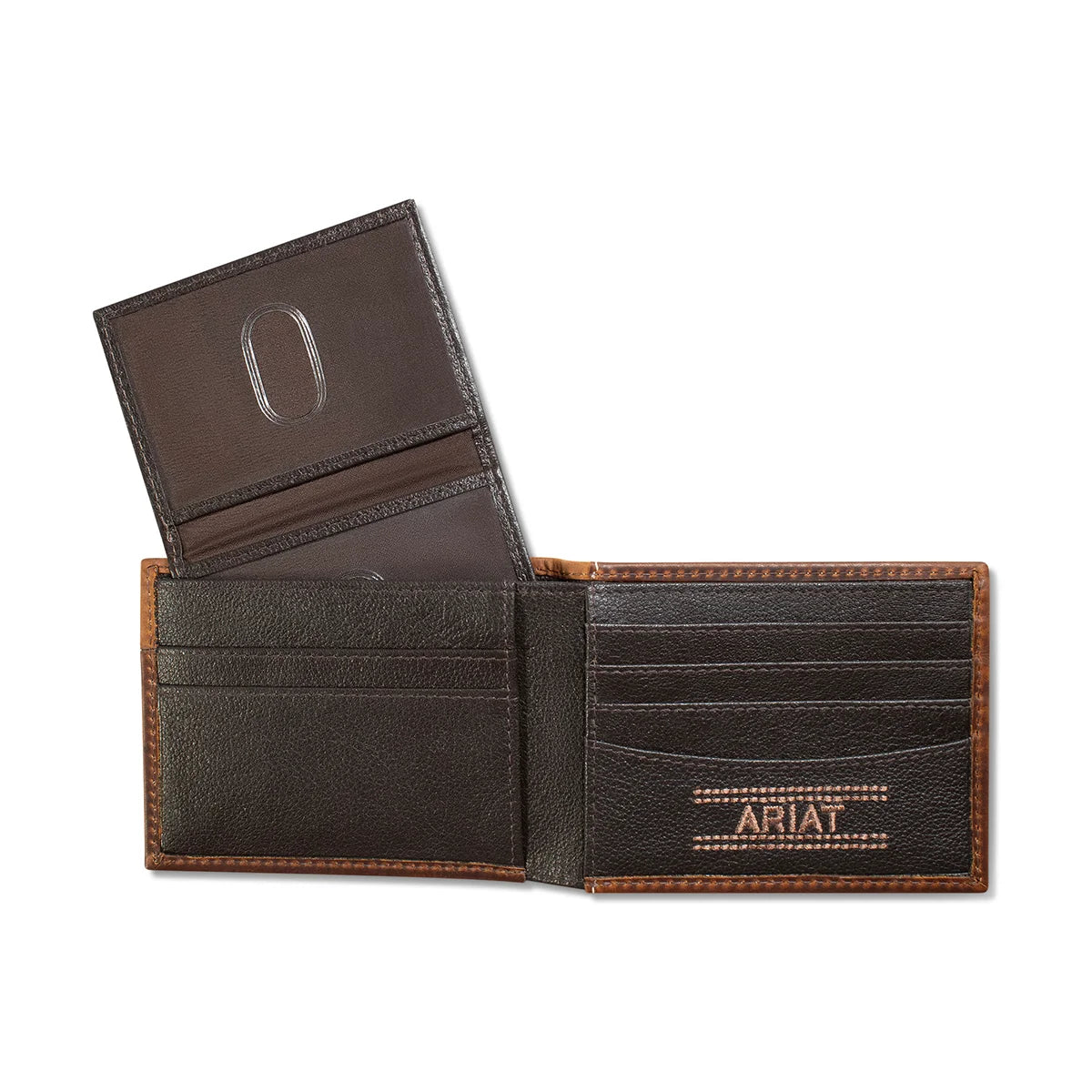 Ariat Boot Stitch Bifold Wallet - Brown