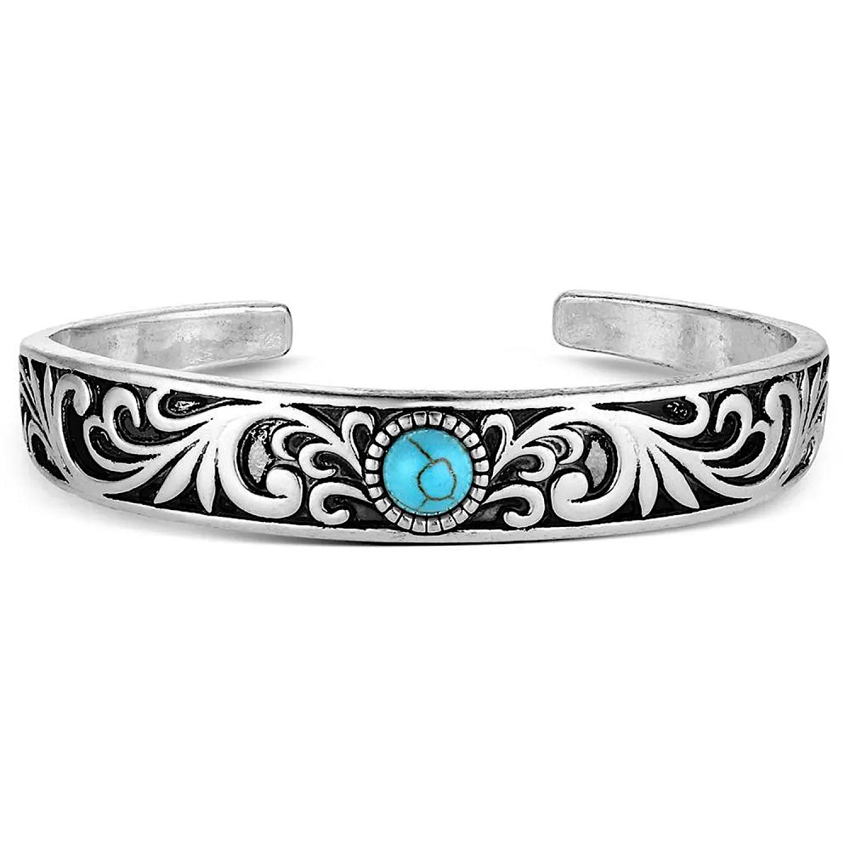 Montana Silversmiths Whispering Peaks Turquoise Cuff Bracelet