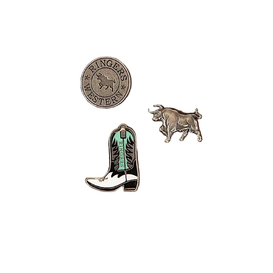 Ringers Western Ambrose Pin Set - Antique Silver