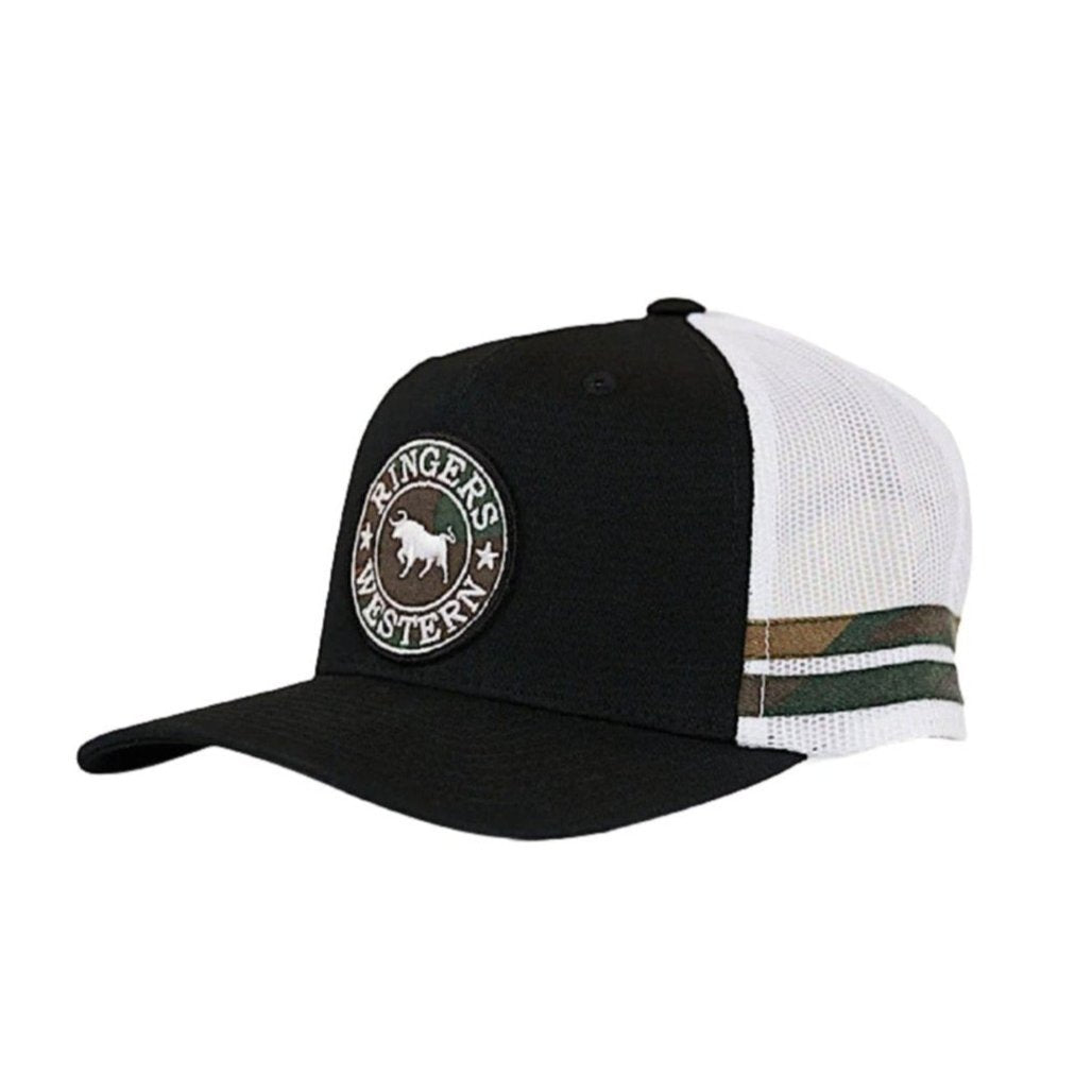 Ringers Western Kid's McCoy Trucker Cap - Black/Camo