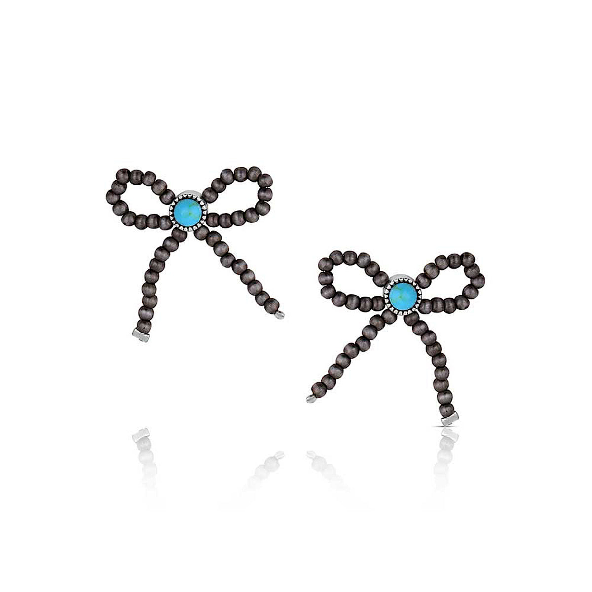 Montana Silversmiths Forever Tied Beaded Bow Earrings