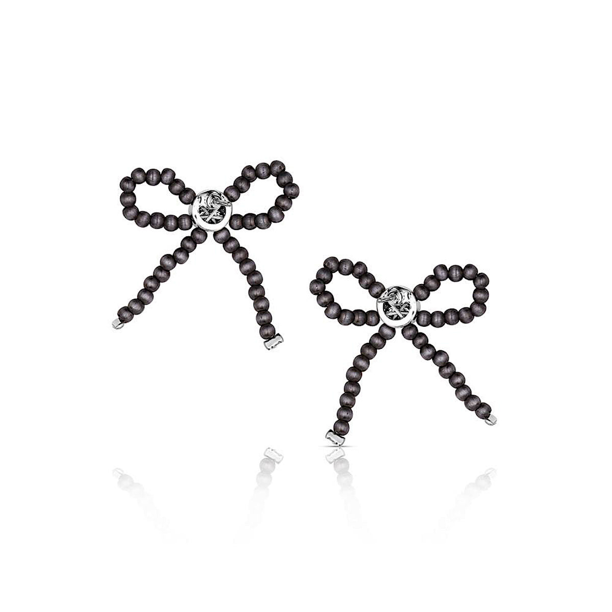 Montana Silversmiths Forever Tied Beaded Bow Earrings