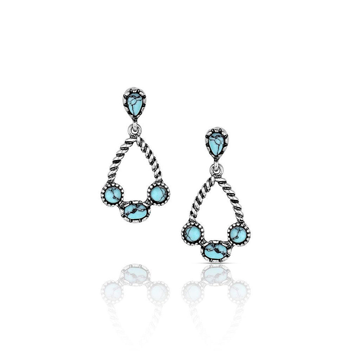 Montana Silversmiths Wander West Turquoise Earrings