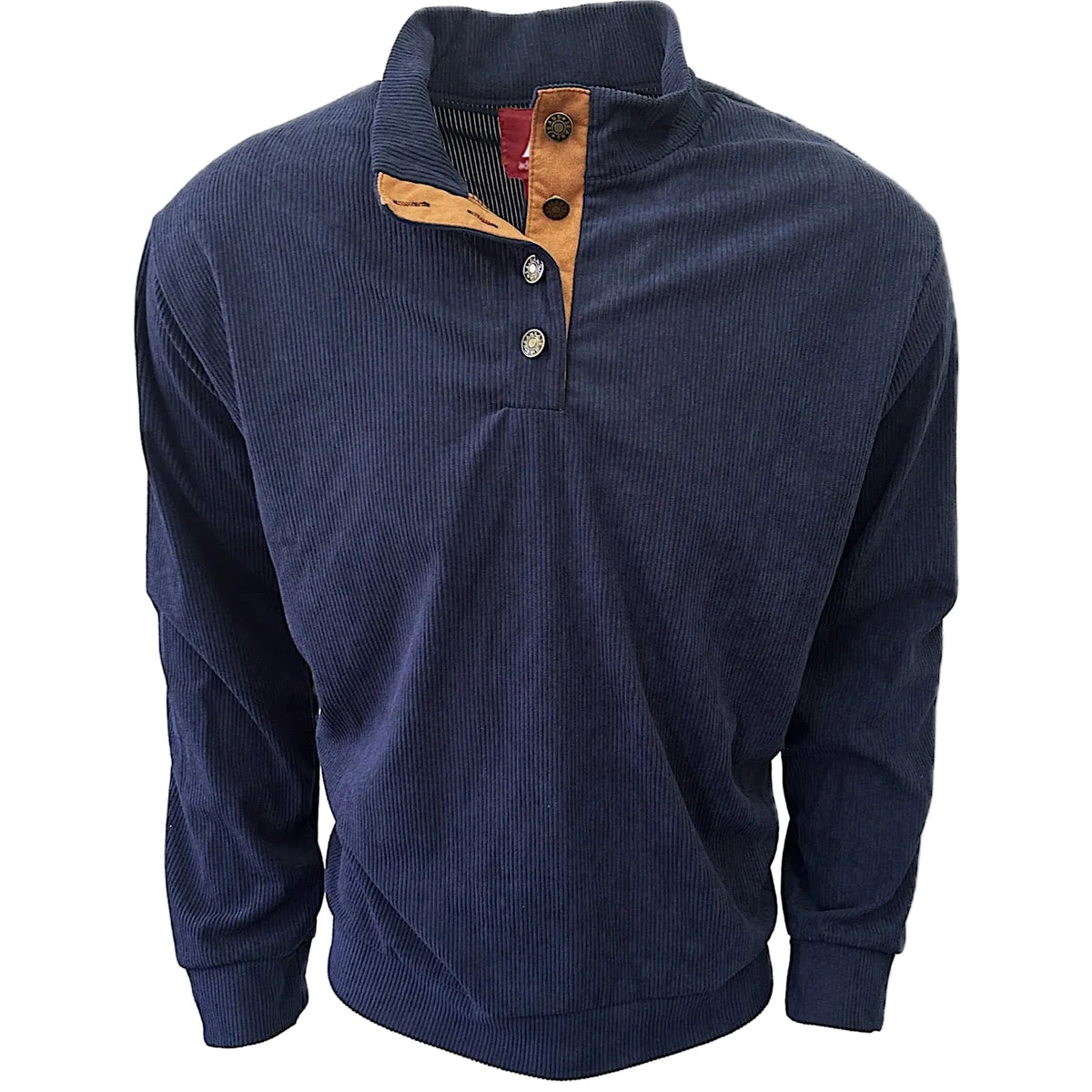 Adventureline Men’s Kanga Half Button Sweater - Evening Blue