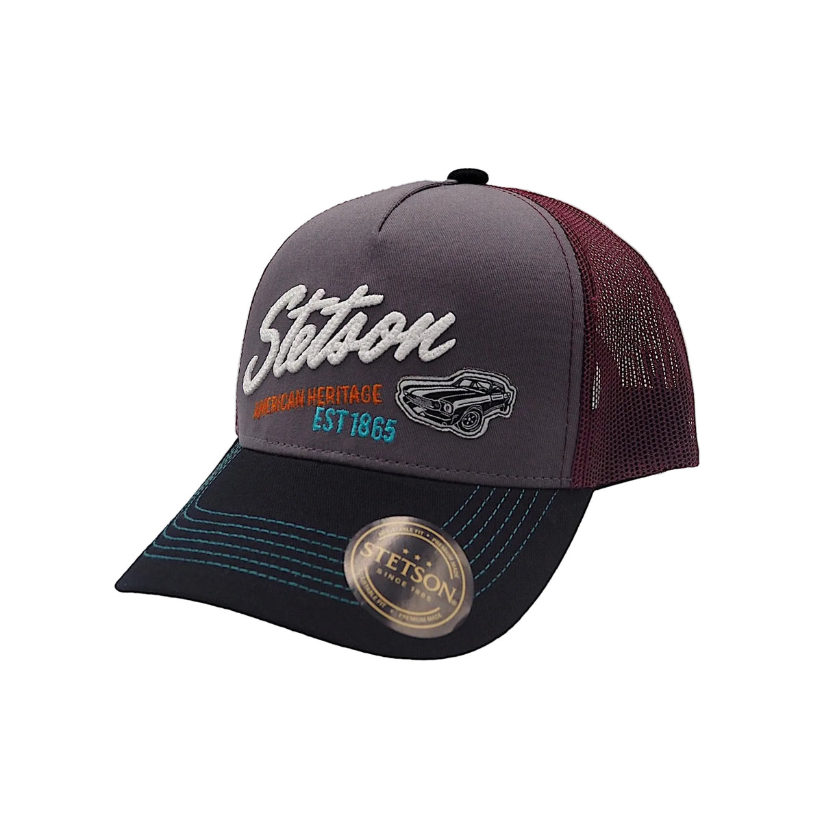Stetson American Muscle Trucker Cap - Maroon